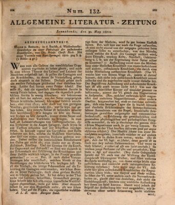 Allgemeine Literatur-Zeitung (Literarisches Zentralblatt für Deutschland) Samstag 30. Mai 1812