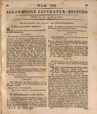 Allgemeine Literatur-Zeitung (Literarisches Zentralblatt für Deutschland) Mittwoch 24. Juni 1812