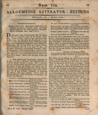 Allgemeine Literatur-Zeitung (Literarisches Zentralblatt für Deutschland) Mittwoch 1. Juli 1812