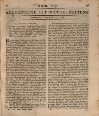 Allgemeine Literatur-Zeitung (Literarisches Zentralblatt für Deutschland) Donnerstag 8. Oktober 1812