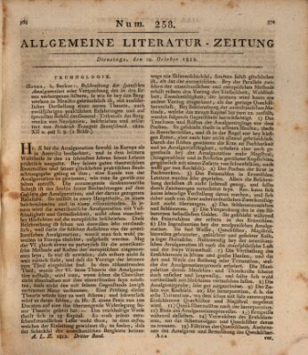 Allgemeine Literatur-Zeitung (Literarisches Zentralblatt für Deutschland) Dienstag 20. Oktober 1812