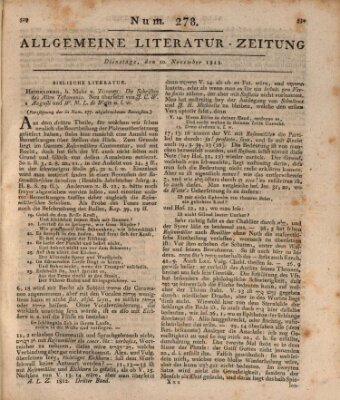 Allgemeine Literatur-Zeitung (Literarisches Zentralblatt für Deutschland) Dienstag 10. November 1812