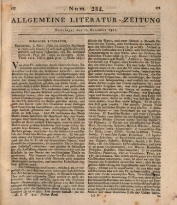 Allgemeine Literatur-Zeitung (Literarisches Zentralblatt für Deutschland) Dienstag 17. November 1812