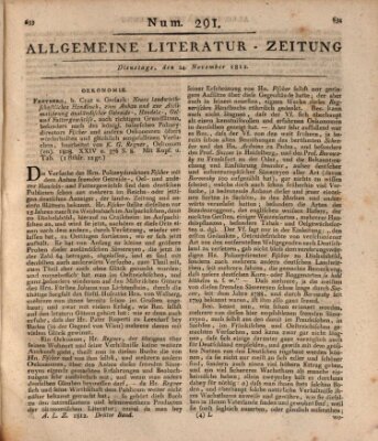 Allgemeine Literatur-Zeitung (Literarisches Zentralblatt für Deutschland) Dienstag 24. November 1812