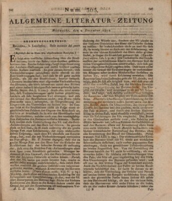 Allgemeine Literatur-Zeitung (Literarisches Zentralblatt für Deutschland) Mittwoch 9. Dezember 1812