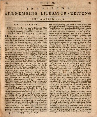 Jenaische allgemeine Literatur-Zeitung vom Jahre ... Dienstag 23. April 1805