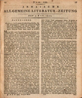 Jenaische allgemeine Literatur-Zeitung vom Jahre ... Dienstag 21. Mai 1805