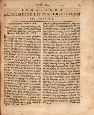 Jenaische allgemeine Literatur-Zeitung vom Jahre ... Freitag 27. Mai 1808