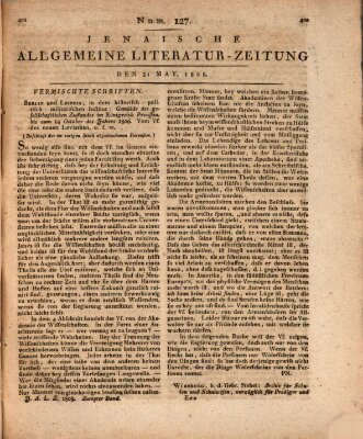 Jenaische allgemeine Literatur-Zeitung vom Jahre ... Dienstag 31. Mai 1808