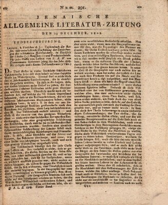 Jenaische allgemeine Literatur-Zeitung vom Jahre ... Dienstag 13. Dezember 1808