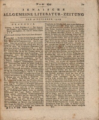 Jenaische allgemeine Literatur-Zeitung vom Jahre ... Freitag 16. Dezember 1808