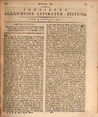 Jenaische allgemeine Literatur-Zeitung vom Jahre ... Dienstag 29. Januar 1811