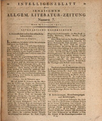 Jenaische allgemeine Literatur-Zeitung vom Jahre ... Montag 28. Januar 1811