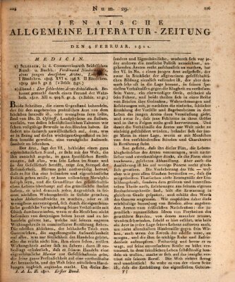 Jenaische allgemeine Literatur-Zeitung vom Jahre ... Montag 4. Februar 1811