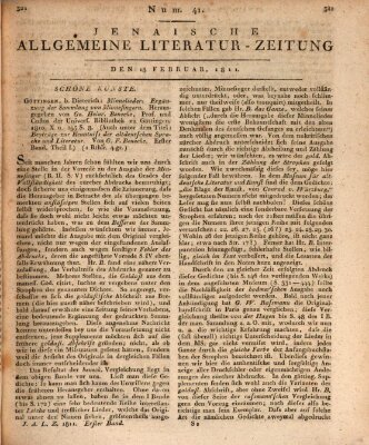 Jenaische allgemeine Literatur-Zeitung vom Jahre ... Montag 18. Februar 1811