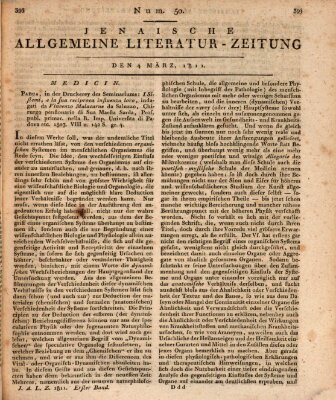 Jenaische allgemeine Literatur-Zeitung vom Jahre ... Montag 4. März 1811