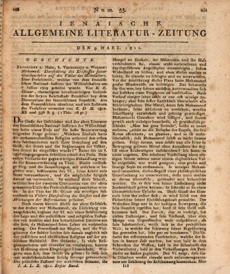 Jenaische allgemeine Literatur-Zeitung vom Jahre ... Samstag 9. März 1811