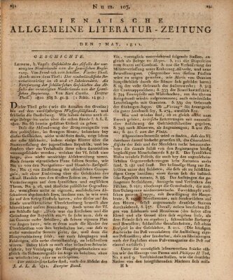 Jenaische allgemeine Literatur-Zeitung vom Jahre ... Dienstag 7. Mai 1811