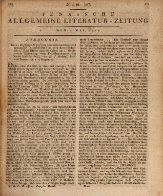 Jenaische allgemeine Literatur-Zeitung vom Jahre ... Samstag 11. Mai 1811