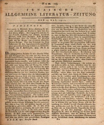 Jenaische allgemeine Literatur-Zeitung vom Jahre ... Montag 13. Mai 1811