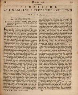 Jenaische allgemeine Literatur-Zeitung vom Jahre ... Freitag 17. Mai 1811
