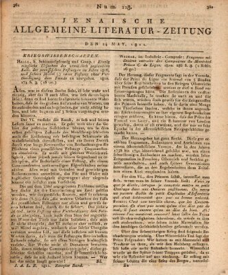 Jenaische allgemeine Literatur-Zeitung vom Jahre ... Freitag 24. Mai 1811