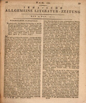 Jenaische allgemeine Literatur-Zeitung vom Jahre ... Mittwoch 29. Mai 1811