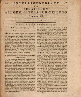 Jenaische allgemeine Literatur-Zeitung vom Jahre ... Mittwoch 1. Mai 1811