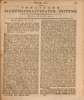 Jenaische allgemeine Literatur-Zeitung vom Jahre ... Mittwoch 5. Juni 1811