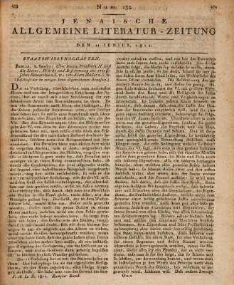 Jenaische allgemeine Literatur-Zeitung vom Jahre ... Dienstag 11. Juni 1811