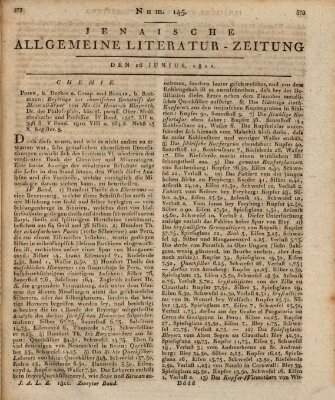 Jenaische allgemeine Literatur-Zeitung vom Jahre ... Mittwoch 26. Juni 1811