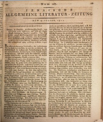 Jenaische allgemeine Literatur-Zeitung vom Jahre ... Dienstag 23. Juli 1811