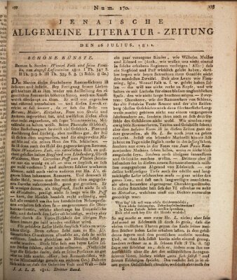 Jenaische allgemeine Literatur-Zeitung vom Jahre ... Freitag 26. Juli 1811