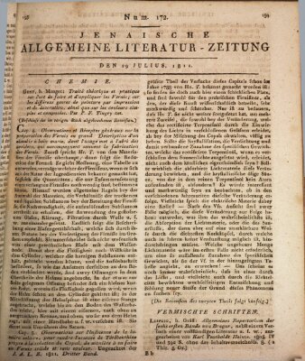 Jenaische allgemeine Literatur-Zeitung vom Jahre ... Montag 29. Juli 1811