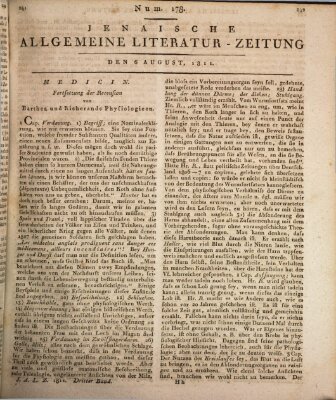 Jenaische allgemeine Literatur-Zeitung vom Jahre ... Dienstag 6. August 1811