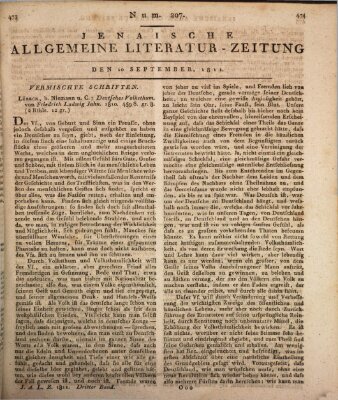 Jenaische allgemeine Literatur-Zeitung vom Jahre ... Dienstag 10. September 1811