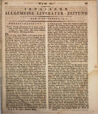 Jenaische allgemeine Literatur-Zeitung vom Jahre ... Donnerstag 26. September 1811