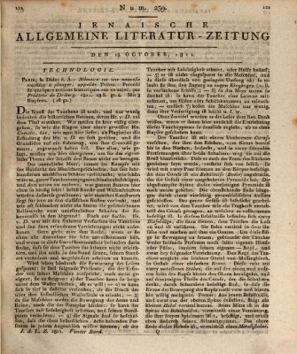 Jenaische allgemeine Literatur-Zeitung vom Jahre ... Freitag 18. Oktober 1811