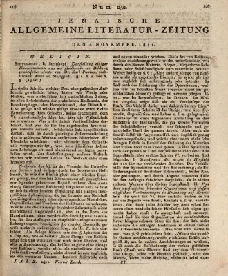 Jenaische allgemeine Literatur-Zeitung vom Jahre ... Montag 4. November 1811