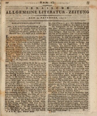 Jenaische allgemeine Literatur-Zeitung vom Jahre ... Donnerstag 28. November 1811