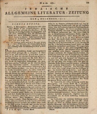 Jenaische allgemeine Literatur-Zeitung vom Jahre ... Montag 9. Dezember 1811