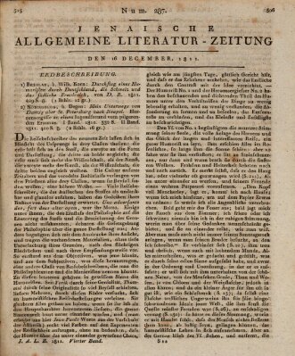 Jenaische allgemeine Literatur-Zeitung vom Jahre ... Montag 16. Dezember 1811