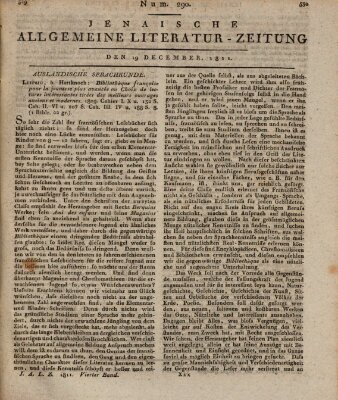 Jenaische allgemeine Literatur-Zeitung vom Jahre ... Donnerstag 19. Dezember 1811