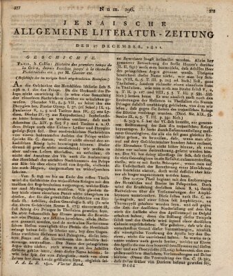 Jenaische allgemeine Literatur-Zeitung vom Jahre ... Freitag 27. Dezember 1811