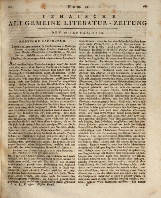 Jenaische allgemeine Literatur-Zeitung vom Jahre ... Dienstag 28. Januar 1812