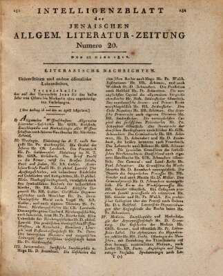 Jenaische allgemeine Literatur-Zeitung vom Jahre ... Mittwoch 25. März 1812