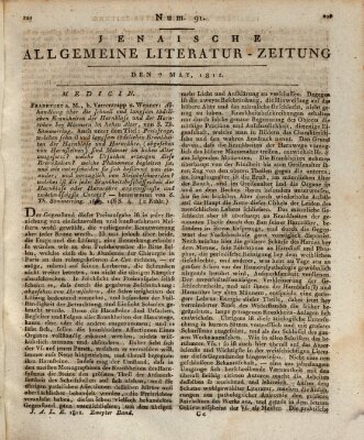 Jenaische allgemeine Literatur-Zeitung vom Jahre ... Donnerstag 7. Mai 1812