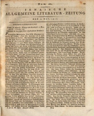 Jenaische allgemeine Literatur-Zeitung vom Jahre ... Donnerstag 21. Mai 1812