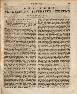 Jenaische allgemeine Literatur-Zeitung vom Jahre ... Samstag 23. Mai 1812