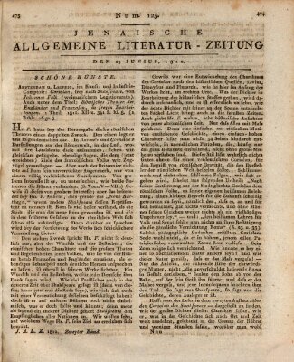 Jenaische allgemeine Literatur-Zeitung vom Jahre ... Dienstag 23. Juni 1812